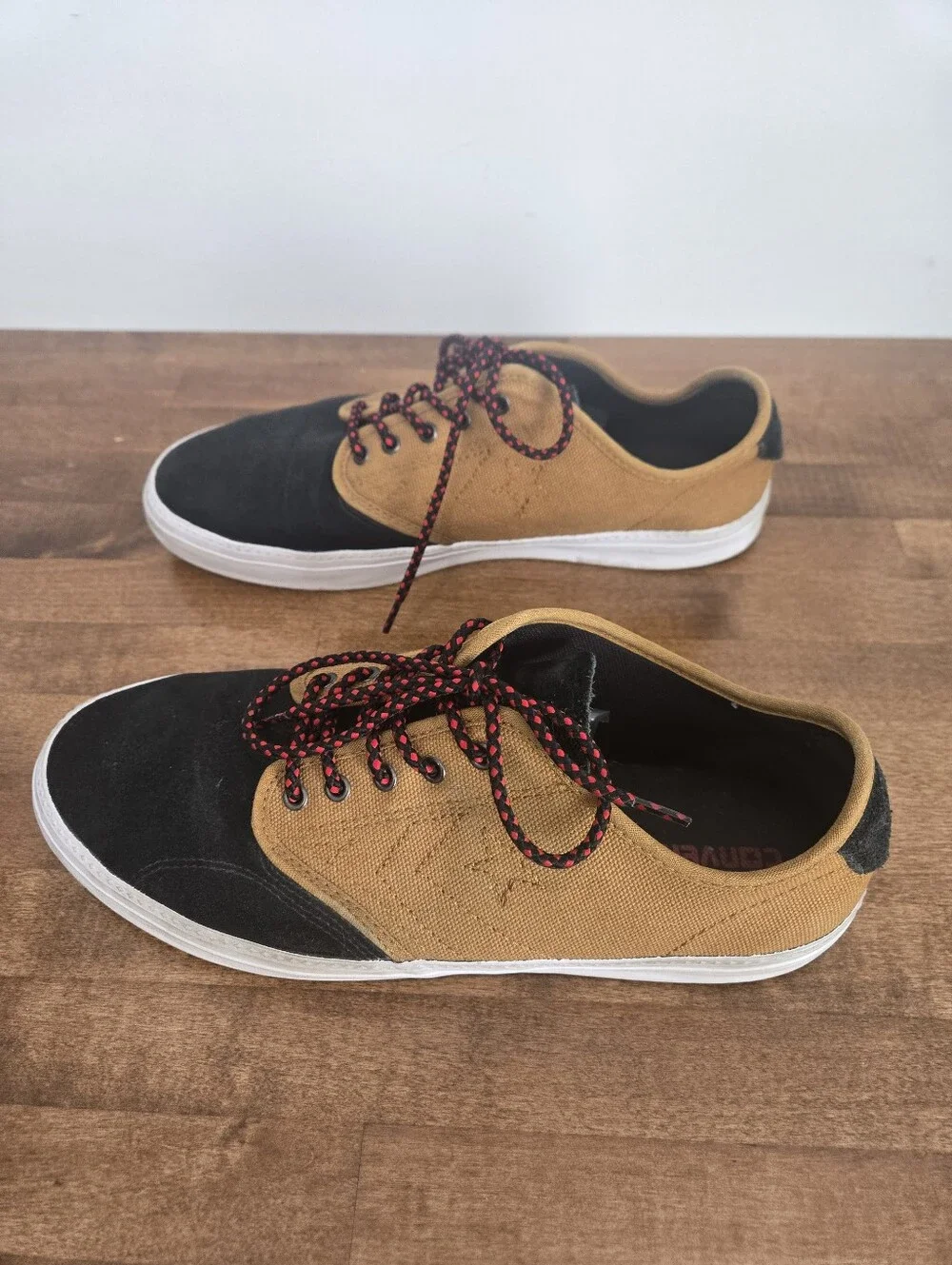 Converse Cons Zakim Low Sneakers Black Tan Canvas Lace Up Shoes Men’s 11.5 /W13 - Picture 3 of 6